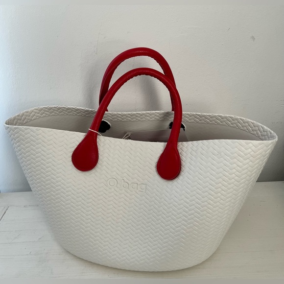 O Bag Handbags - O BAG white beach tote bag